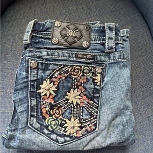 Miss Me Women's Blue Embellished Jeans